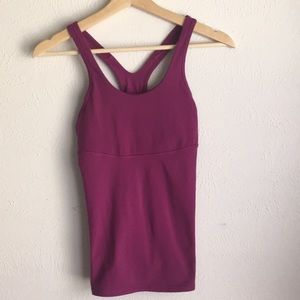 Lululemon raspberry nylon yoga cami 4
